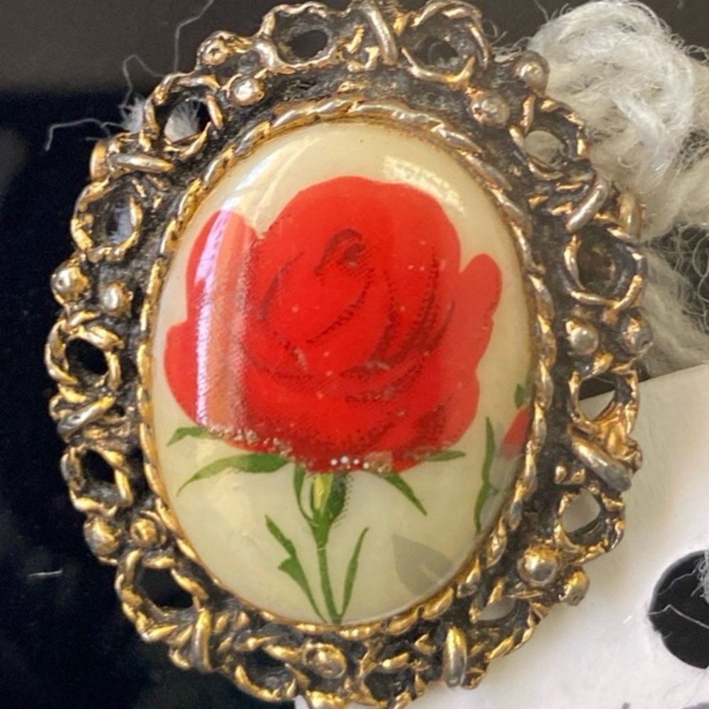 Vintage Rose Brooch